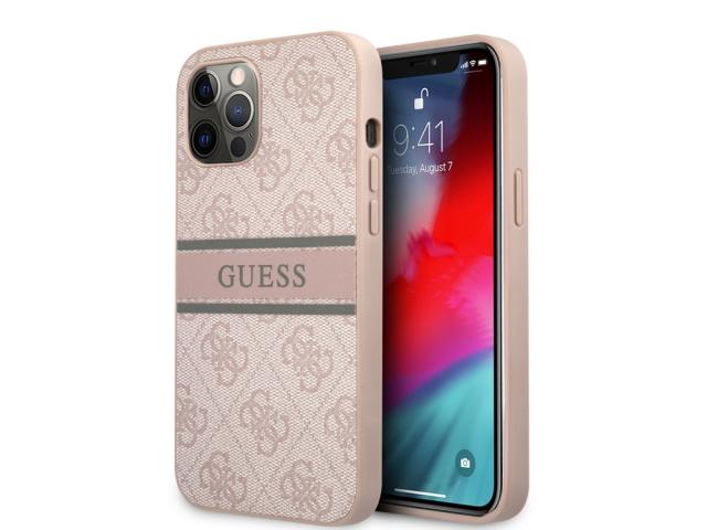 Coque Guess Stripe pour iPhone 12 Pro Max - Rose