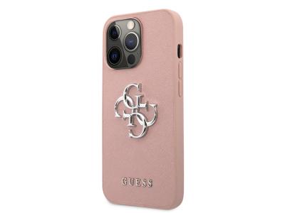 Coque Guess PU Saffiano 4G pour iPhone 13 Pro - Rose