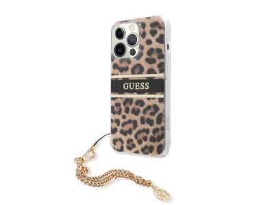 Coque Guess Leopard avec breloque pour iPhone 13 Pro