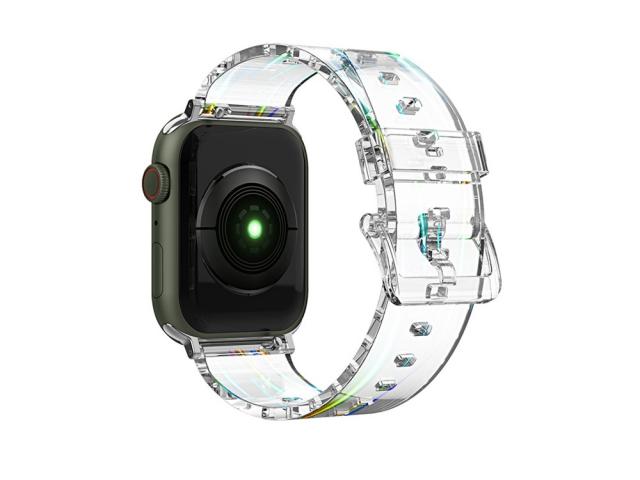 Bracelet en TPU translucide pour Apple Watch 38/40 et 41mm - Transparent
