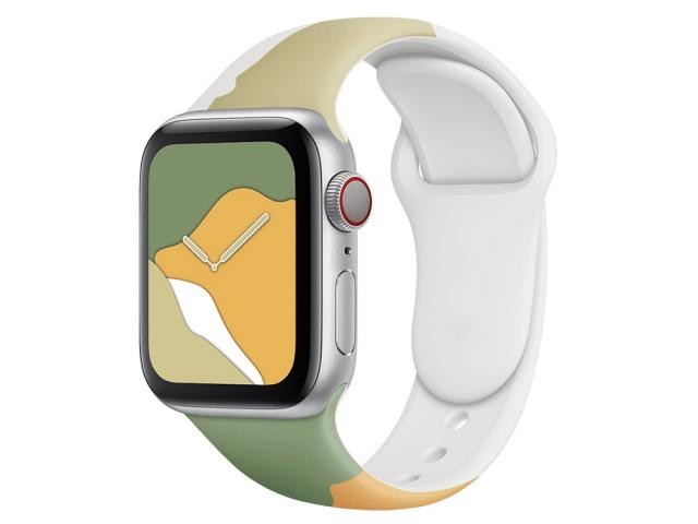 Bracelet en TPU Patchwork pour Apple Watch 38/40/41mm - Vert