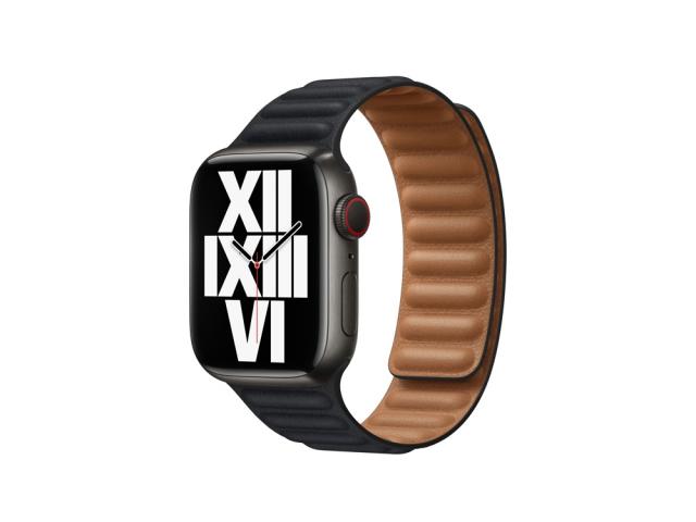 Bracelet à maillons magnétiques pour Apple Watch 38/40 et 41mm - Noir 