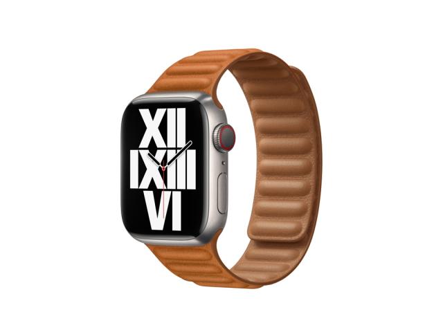 Bracelet à maillons magnétiques pour Apple Watch 38/40 et 41mm - Marron