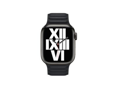 Bracelet à maillons magnétiques pour Apple Watch 42/44 et 45mm - Noir 