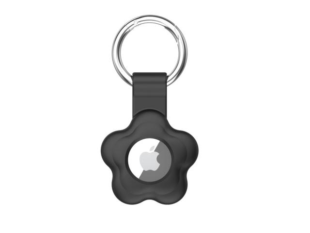 Porte-clés en TPU pour Apple AirTag - Noir
