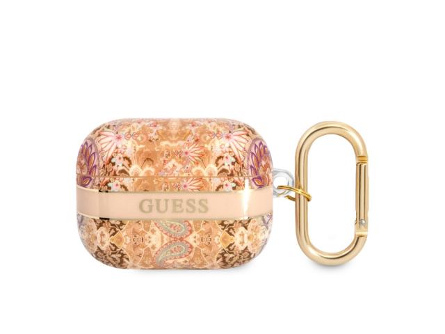 Protection Guess Flowers pour Airpods Pro - Golden Paradise
