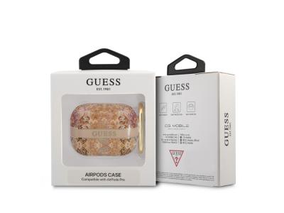 Protection Guess Flowers pour Airpods Pro - Golden Paradise