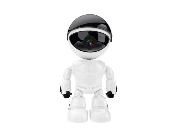 Caméra de surveillance Robot Wifi 1080p - Blanc