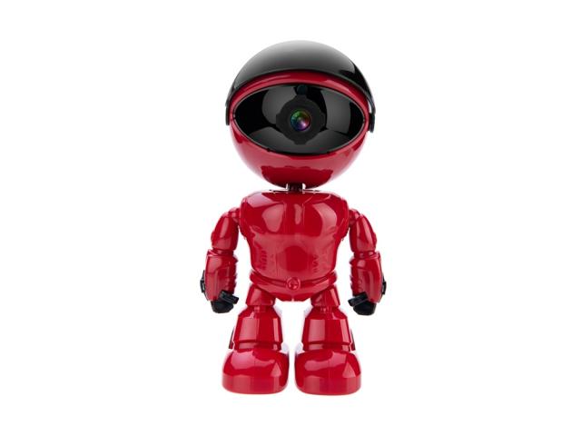 Caméra de surveillance Robot Wifi 1080p - Rouge