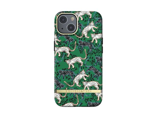 Coque Richmond&Finch Green Leopard pour iPhone 13