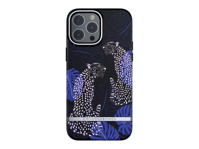Coque Richmond&Finch Blue Cheetah pour iPhone 13 Pro Max