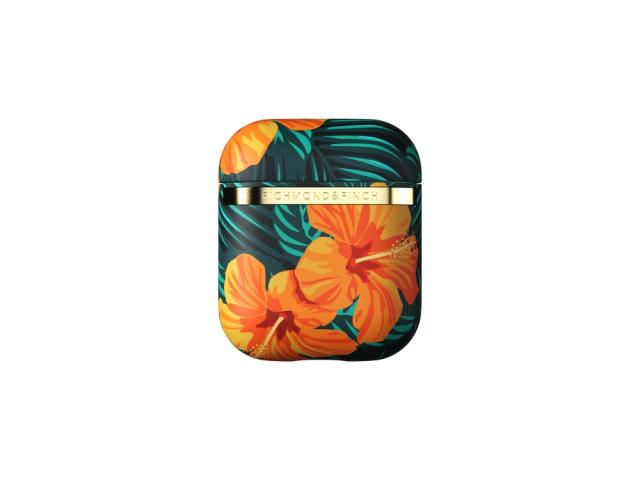 Protection Richmond&Finch Orange Hibiscus pour Airpods 1 et Airpods 2