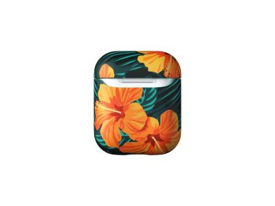 Protection Richmond&Finch Orange Hibiscus pour Airpods 1 et Airpods 2