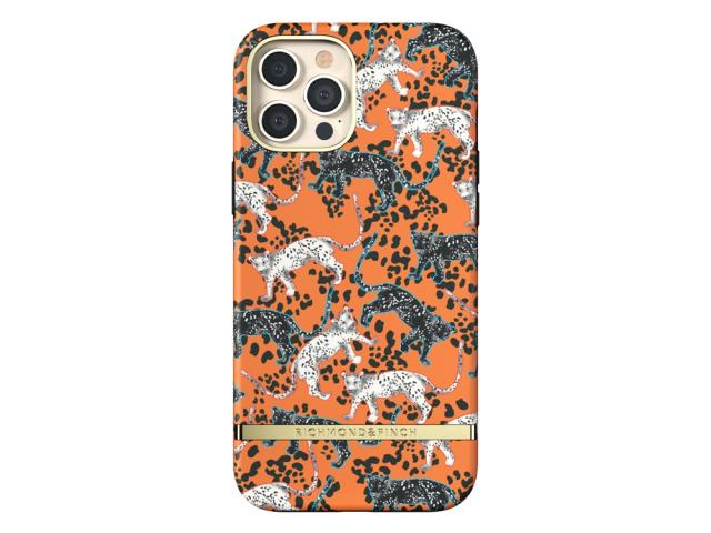 Coque Richmond&Finch Orange Leopard pour iPhone 12 Pro Max