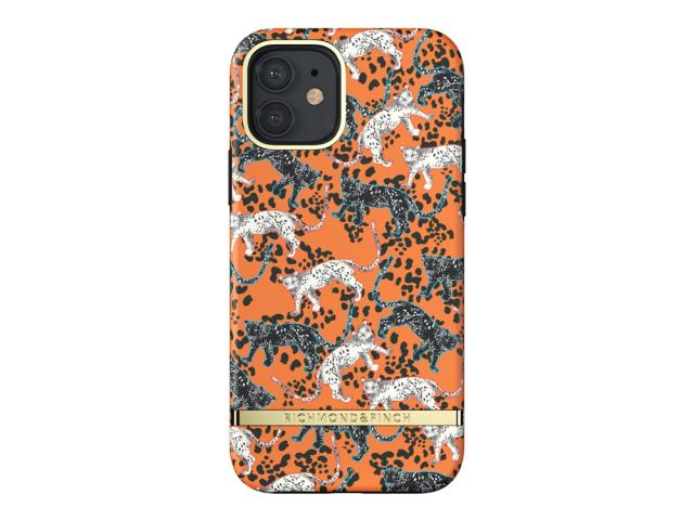 Coque Richmond&Finch Orange Leopard pour iPhone 12 et iPhone 12 Pro