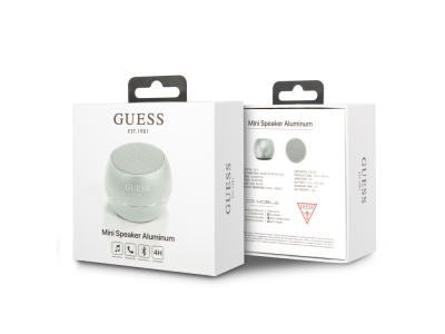 Mini enceinte Bluetooth 5.0 Guess - Argent
