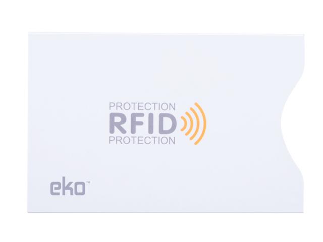 Pochette de protection anti-RFID pour cartes bancaires - Blanche
