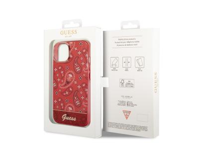 Coque Guess TPU Bandana pour iPhone 14 Plus - Rouge