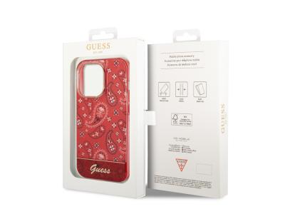 Coque Guess TPU Bandana pour iPhone 14 Pro - Rouge