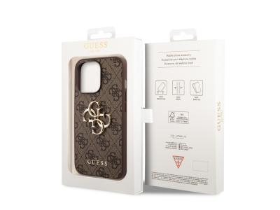 Coque Guess PU 4G Big pour iPhone 14 Pro Max - Marron