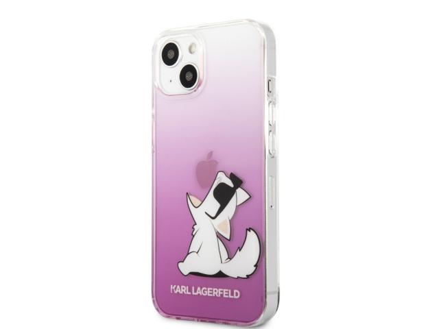Coque Karl Lagerfeld Choupette Eat pour iPhone 14 Plus - Rose