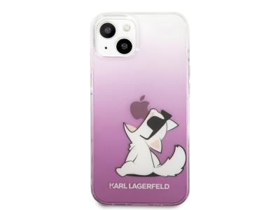 Coque Karl Lagerfeld Choupette Eat pour iPhone 14 Plus - Rose