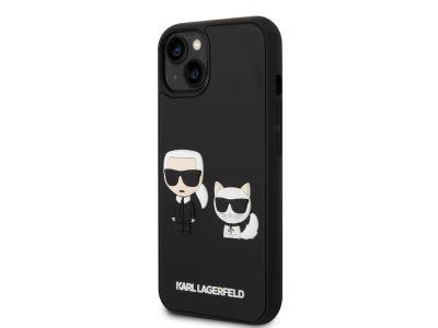 Coque Karl Lagerfeld 3D Rubber Karl & Choupette pour iPhone 14