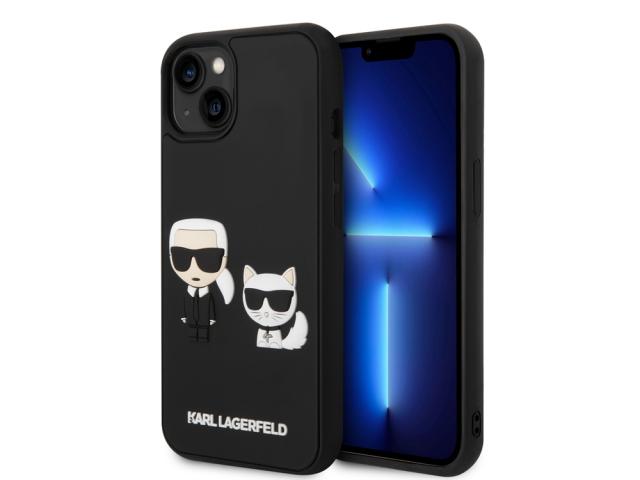 Coque Karl Lagerfeld 3D Rubber Karl & Choupette pour iPhone 14 Plus