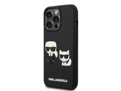 Coque Karl Lagerfeld 3D Rubber Karl & Choupette pour iPhone 14 Pro