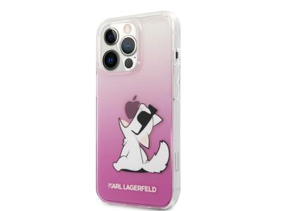 Coque Karl Lagerfeld Choupette Eat pour iPhone 14 Pro Max - Rose