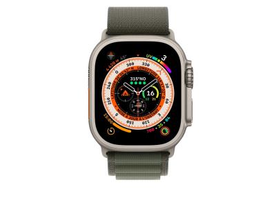 Bracelet en textile pour Apple Watch Ultra 49mm - Kaki