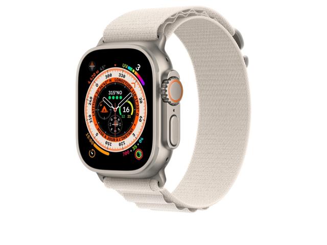 Bracelet en textile pour Apple Watch Ultra 49mm - Beige
