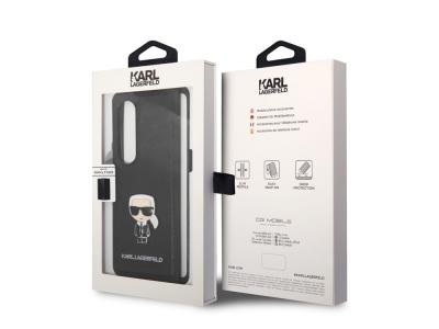 Coque Karl Lagerfeld Saffiano Karl pour Samsung Galaxy Fold 4 - Noire