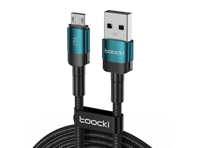 Câble de chargement 1m USB à micro-USB 2.4A - Bleu