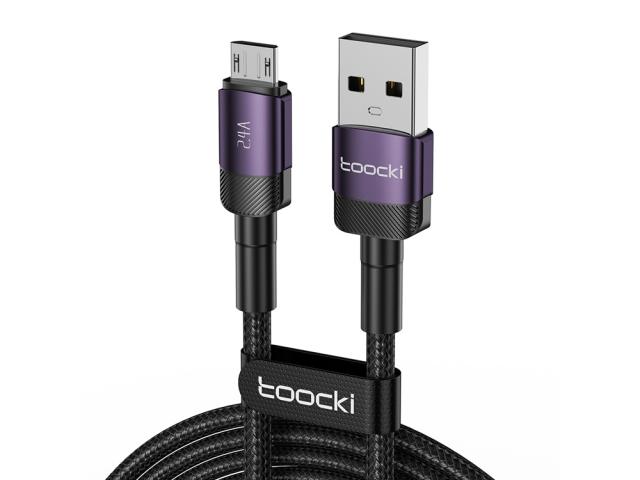 Câble de chargement 1m USB à micro-USB 2.4A - Violet