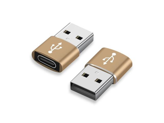 Lot de 3 adaptateurs USB Type-C vers USB - Or