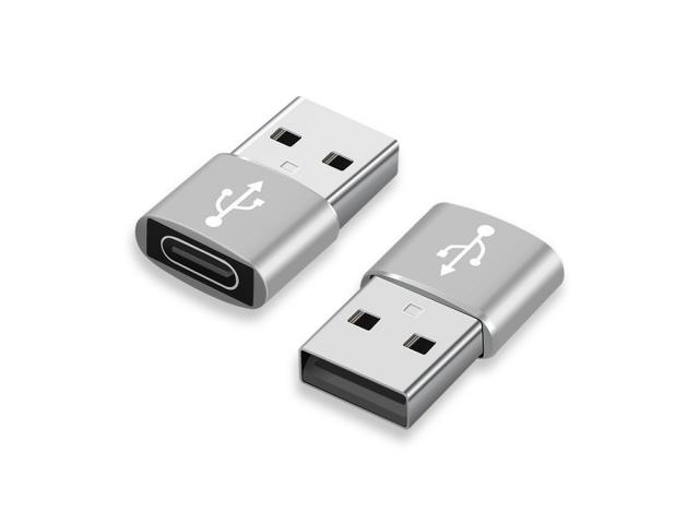 Lot de 3 adaptateurs USB Type-C vers USB - Argent