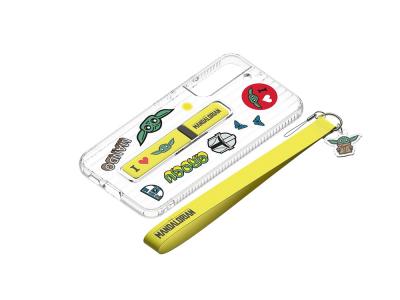 Pack dragonne avec autocollants et socle The Mandalorian compatible coque Stand Samsung