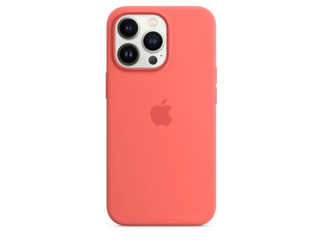 Coque en silicone avec MagSafe Apple Official pour iPhone 13 Pro - Rose Pomelo