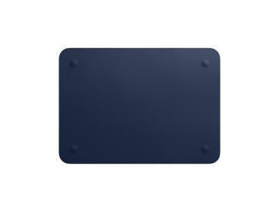 Housse en cuir Apple Official pour Macbook 15 pouces - Bleu nuit