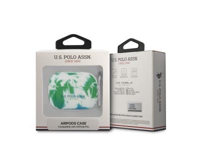 Protection U.S Polo ASSN. Palm pour Airpods Pro - Verte et Bleue