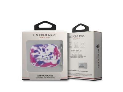 Protection U.S Polo ASSN. Palm pour Airpods Pro - Violette et Rose