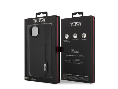 Coque Tumi Card Slot en cuir véritable pour iPhone 14 Plus