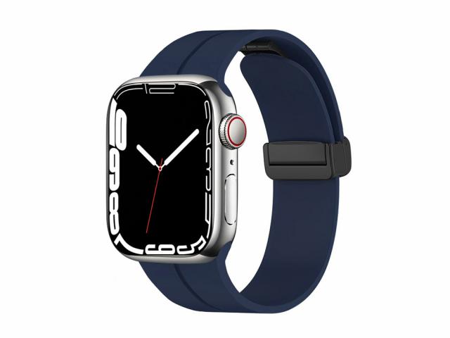 Bracelet sport à fermeture aimantée pour Apple Watch 38/40 et 41mm - Bleu Marine