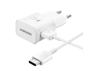 Chargeur secteur Original Samsung 15W USB avec câble USB Type-C - Blanc