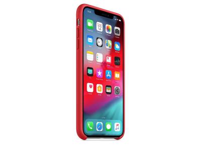 Coque en silicone avec Apple Official pour iPhone XS Max - Rouge
