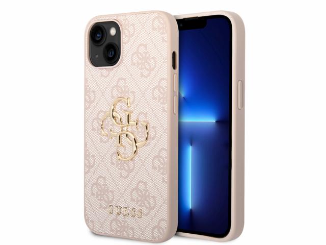 Coque Guess PU 4G Big pour iPhone 15 - Rose