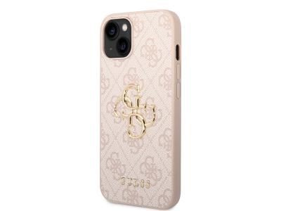 Coque Guess PU 4G Big pour iPhone 15 - Rose