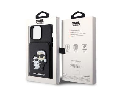 Coque Karl Lagerfeld Saffiano avec porte-cartes pour iPhone 15 Pro Max
