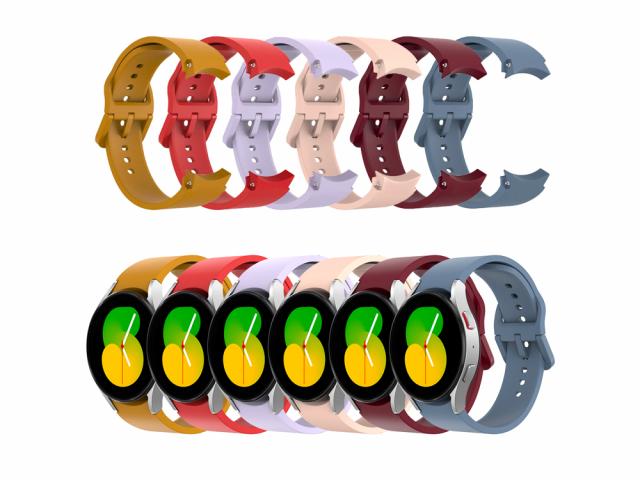 Pack de 6 bracelets en TPU pour Samsung Galaxy Watch 4 / 5 et 6